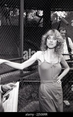 Jenilee Harrison pictured as the cast of Three's Company at the LA Zoo
