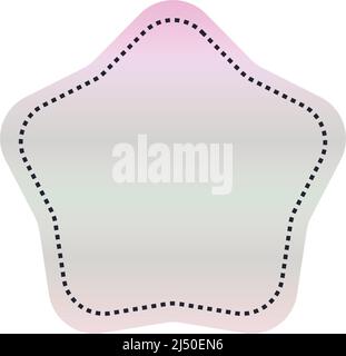 flat holographic seal design Stock Vector Image & Art - Alamy