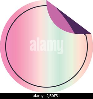 flat holographic seal illustration Stock Vector Image & Art - Alamy