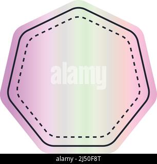 flat holographic stamp illustration Stock Vector Image & Art - Alamy