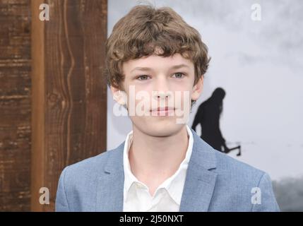 Los Angeles, USA. 18th Apr, 2022. Oscar Novak arrives at THE NORTHMAN Los Angeles Premiere held at the TCL Chinese Theatre in Hollywood, CA on Monday, ?April 18, 2022. (Photo By Sthanlee B. Mirador/Sipa USA) Credit: Sipa USA/Alamy Live News Stock Photo