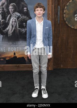 Los Angeles, USA. 18th Apr, 2022. Oscar Novak arrives at THE NORTHMAN Los Angeles Premiere held at the TCL Chinese Theatre in Hollywood, CA on Monday, ?April 18, 2022. (Photo By Sthanlee B. Mirador/Sipa USA) Credit: Sipa USA/Alamy Live News Stock Photo