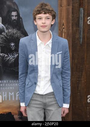 Los Angeles, USA. 18th Apr, 2022. Oscar Novak arrives at THE NORTHMAN Los Angeles Premiere held at the TCL Chinese Theatre in Hollywood, CA on Monday, ?April 18, 2022. (Photo By Sthanlee B. Mirador/Sipa USA) Credit: Sipa USA/Alamy Live News Stock Photo