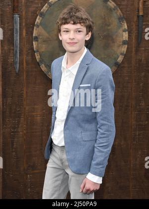 Los Angeles, USA. 18th Apr, 2022. Oscar Novak arrives at THE NORTHMAN Los Angeles Premiere held at the TCL Chinese Theatre in Hollywood, CA on Monday, ?April 18, 2022. (Photo By Sthanlee B. Mirador/Sipa USA) Credit: Sipa USA/Alamy Live News Stock Photo