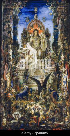 Gustave Moreau, painting in oil on canvas, Jupiter and Semele, 1894-1895 Stock Photo