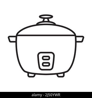 rice cooker icon icon vector for graphic design, logo, website, social media, mobile app, UI illustration Stock Vector