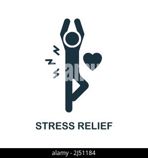 Stress Relief icon. Simple element from social activity collection. Creative Stress Relief icon for web design, templates, infographics and more Stock Vector