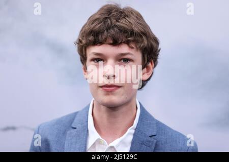 Hollywood, United States. 18th Apr, 2022. HOLLYWOOD, LOS ANGELES, CALIFORNIA, USA - APRIL 18: Oscar Novak arrives at the Los Angeles Premiere Of Focus Features' 'The Northman' held at the TCL Chinese Theatre IMAX on April 18, 2022 in Hollywood, Los Angeles, California, United States. (Photo by Xavier Collin/Image Press Agency) Credit: Image Press Agency/Alamy Live News Stock Photo