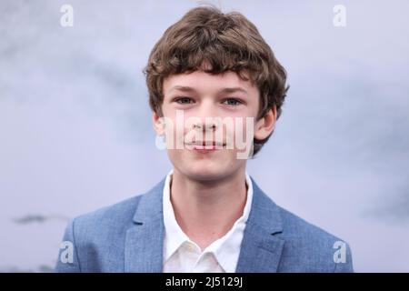 Hollywood, United States. 18th Apr, 2022. HOLLYWOOD, LOS ANGELES, CALIFORNIA, USA - APRIL 18: Oscar Novak arrives at the Los Angeles Premiere Of Focus Features' 'The Northman' held at the TCL Chinese Theatre IMAX on April 18, 2022 in Hollywood, Los Angeles, California, United States. (Photo by Xavier Collin/Image Press Agency) Credit: Image Press Agency/Alamy Live News Stock Photo