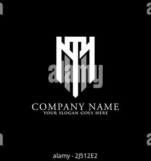 monogram initial name MM logo vector,M and M shape logo emblem, can used business logo inspirations Stock Vector