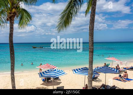 Doctor's Cave Beach,, Montego Bay, St James Parish, Jamaica, Greater Antilles, Caribbean Stock Photo