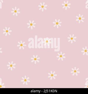 Chamomile flower pattern Stock Vector