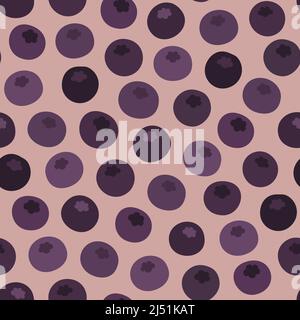 Blueberry pattern Stock Vector