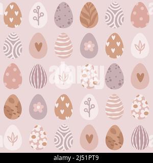 Easter eggs pattern Stock Vector