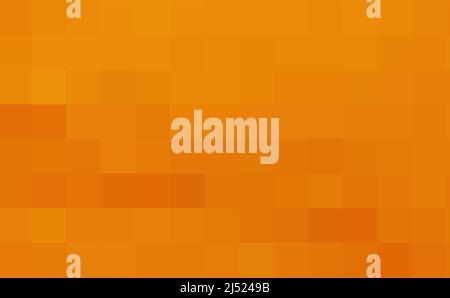 Orange vector background from squares. The template can be used as a autumn backdrop. Abstract Geometric texture from orange squares. Vector Stock Vector