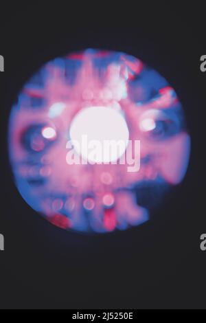 Abstract image of a weird and futuristic blurry energy circle Stock Photo