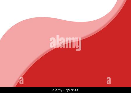 Waves in white pink and red colours Stock Photo
