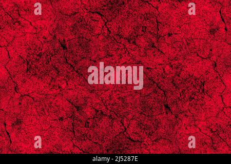 Saturated red concrete grunge texture background Stock Photo