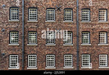 Styal Cheshire UK April 17, 2022 the main mill building at Quarry Bank cotton mill Stock Photo