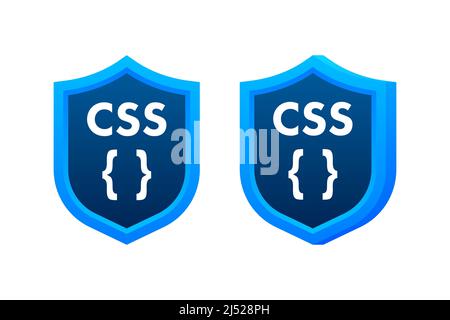 Cascading Style Sheets, css label. High performance. Vector stock illustration. Stock Vector