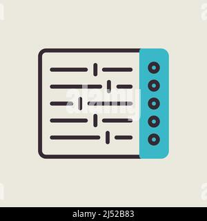 Mixing console vector icon. Graph symbol for music and sound web site ...