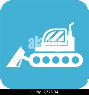 Excavator icon design illustration template vector Stock Vector