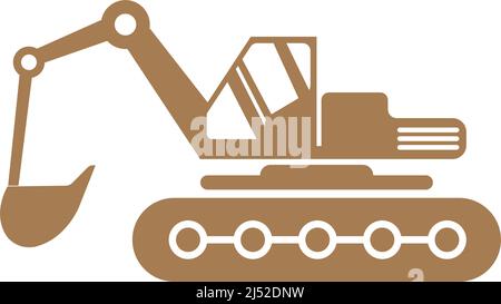 Excavator icon design illustration template vector Stock Vector