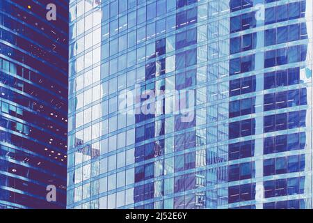 Toned image of modern office buildings. High quality photo Stock Photo