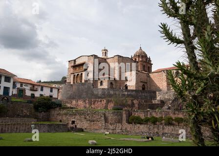 Church Of Santa Domingo Cusco Peru Stock Photo