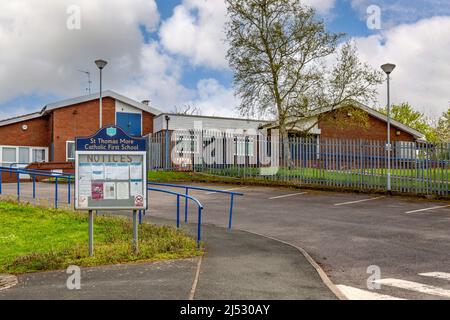 St. Thomas More RC School in Redditch, Worcestershire, England. Stock Photo