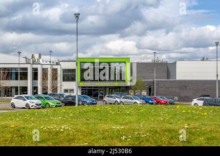 Abbey Stadium in Redditch, Worcestershire, England. Stock Photo