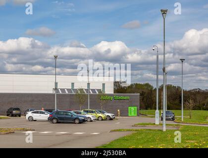 Abbey Stadium in Redditch, Worcestershire, England. Stock Photo