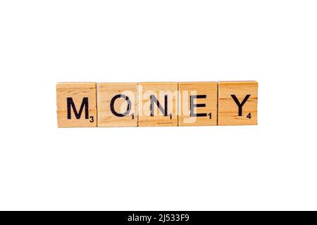 Dices and Letters Geld Money Bavaria Germany Stock Photo