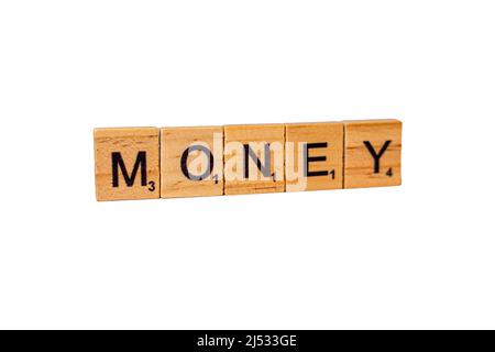 Dices and Letters Geld Money Bavaria Germany Stock Photo