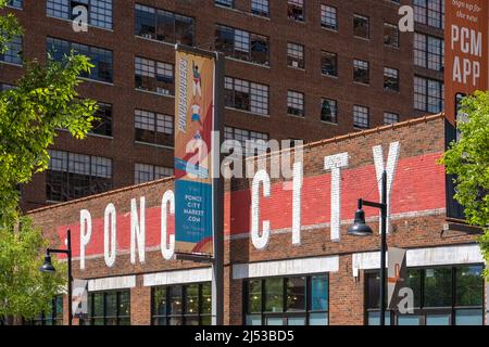 Ponce City Market mixed-use development along the BeltLine in Atlanta, Georgia's Old Fourth Ward near Virginia Highland, Poncey-Highland and Midtown. Stock Photo