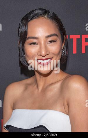 NEW YORK, NEW YORK - APRIL 19: Greta Lee attends Netflix's "Russian