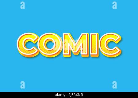 Editable text effects Comic , words and font can be changed Stock Vector