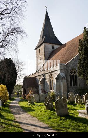 Holy Trinity Church, Bosham, West Sussex, UK Stock Photo