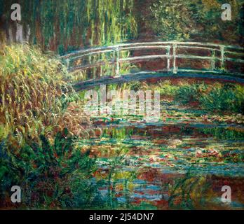 Water-Lily Pond, Symphony in Rose, Le Bassin aux nympheas, harmonie rose, 1900, by Claude Monet, 1900, Musee D'Orsay, Paris, France, Europe Stock Photo