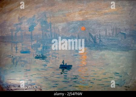 Impression Sunrise, Claude Monet, 1872,  Musee Marmottan Monet, Paris, France, Europe Stock Photo