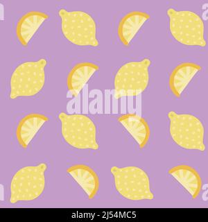Lemon pattern Stock Vector