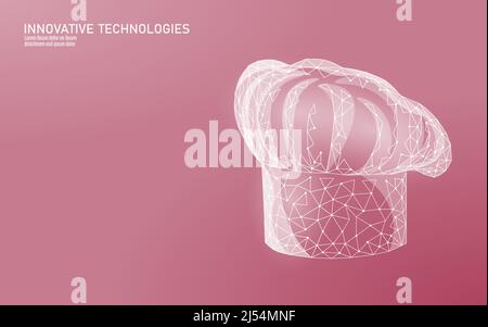 3D chef kitchen molecular gastronomy concept. One line continuous lineart chemistry cook structure experiment. Delirious restaurant dish vector Stock Vector