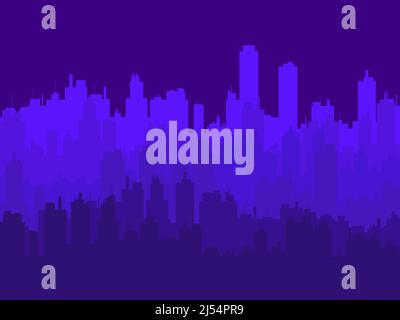 cityscape skyline scene purple silhouette vector illustration design ...
