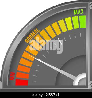Gauge, meter, level indicator icon, symbol. Stock vector illustration ...
