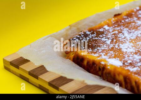 Easter cheese cake or pasca traditionally made at home Stock Photo