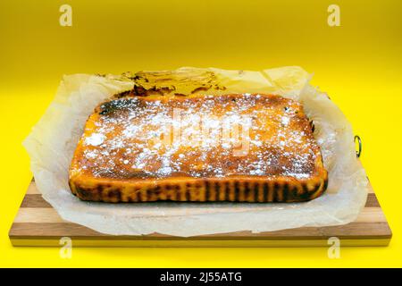 Easter cheese cake or pasca traditionally made at home Stock Photo