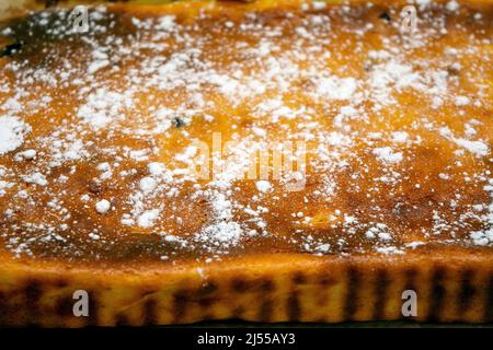 Easter cheese cake or pasca traditionally made at home Stock Photo