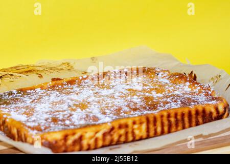 Easter cheese cake or pasca traditionally made at home Stock Photo