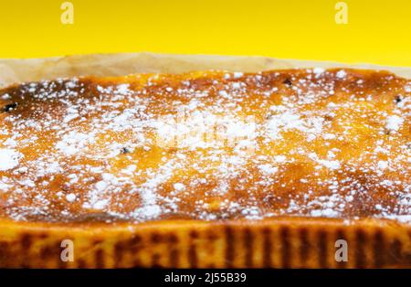 Easter cheese cake or pasca traditionally made at home Stock Photo