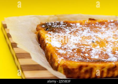 Easter cheese cake or pasca traditionally made at home Stock Photo